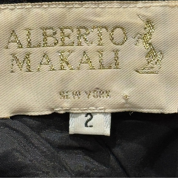 Alberto Makali Jumpsuit Black Tuxedo Sleeveless Racerback Vintage 80s Size 2 - Picture 7 of 8